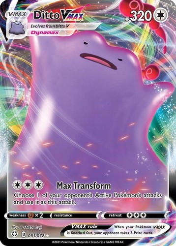 Ditto vmax 051 072 - -, pokemon